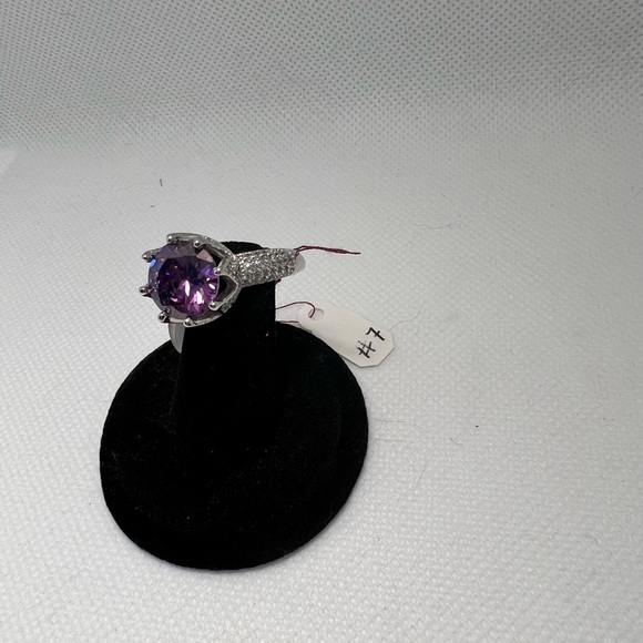 Purple Rhinestone Ring - Picture 3 of 5
